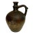 Rustic Antique Farmhouse Black Ceramic European Water / Wine Pitcher -Cca 1920's For Sale