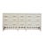 Vintage White Rattan 9-Drawer Dresser Old Florida Ficks Reed Style MCM Coastal For Sale
