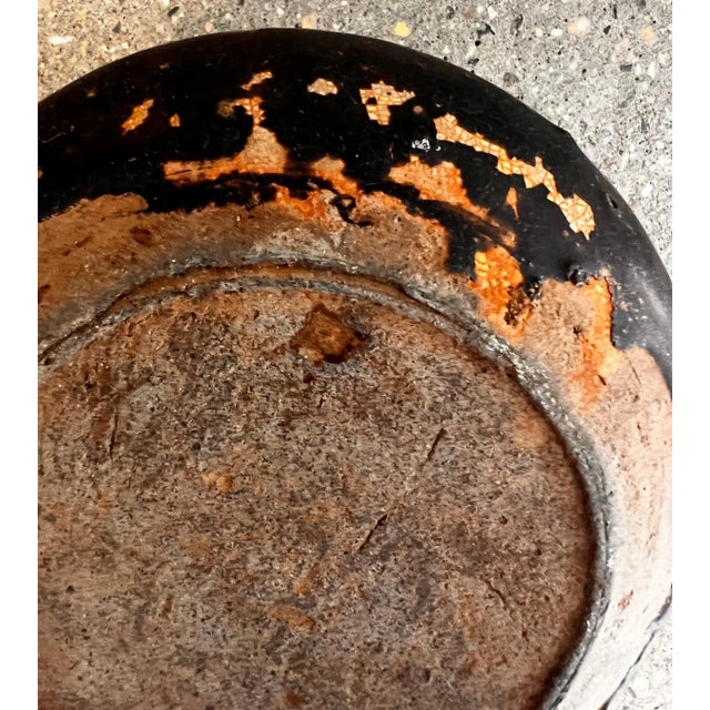 Ceramic Late 19th Century Black/Brown Etched Burmese Ceramic Vessel For Sale - Image 7 of 7