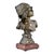 Emmanuel Villanis, Art Nouveau Saida Bust, 1890, Bronze on Marble Base For Sale - Image 6 of 11