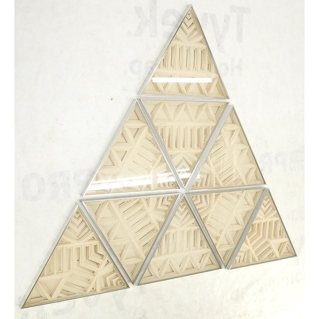 Mid Century Modern Greg Copeland 3D Paper Cutout Wall Art Sculpture Aluminum - 9 Pieces For Sale - Image 6 of 10