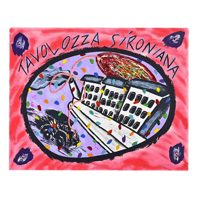 Bruno Donzelli, Sironiana Palette, 1980s, Screenprint For Sale