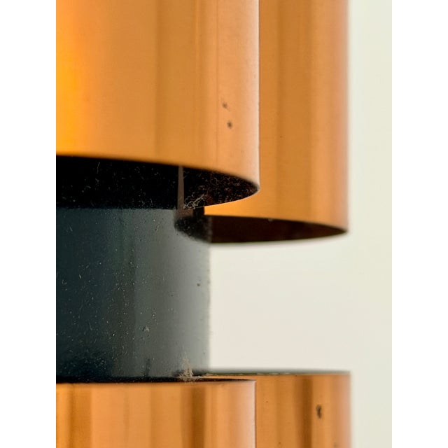 Black and Copper Pendant Lamp by Werner Schou for Coronell Elektro, Denmark, 1960s For Sale - Image 14 of 18