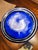 1970s Carlo Moretti Murano Cased Glass Vase -Cobalt With Yellow Spiral Wrap -4.4lbs - For Sale - Image 5 of 8