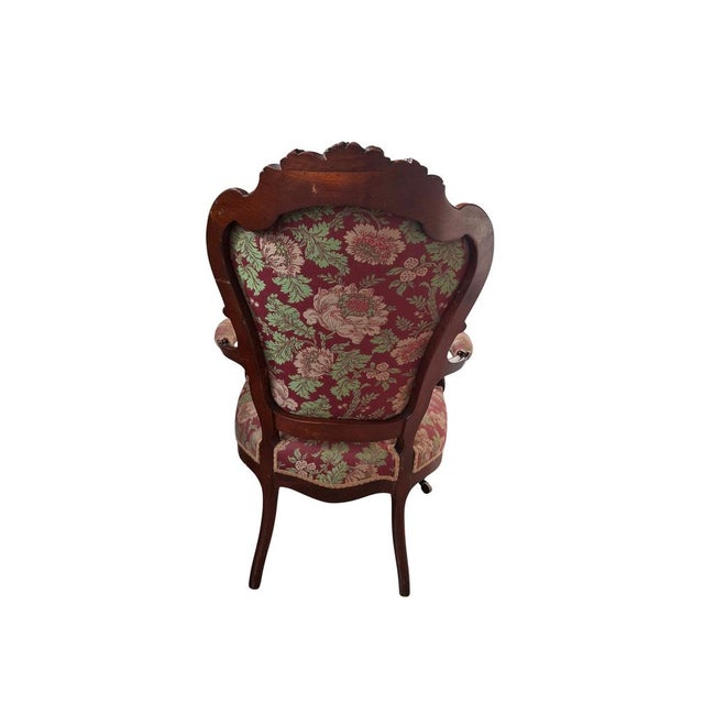 Wood Vintage Armchairs in Cherry Wood, 1960s, Set of 2 For Sale - Image 7 of 13