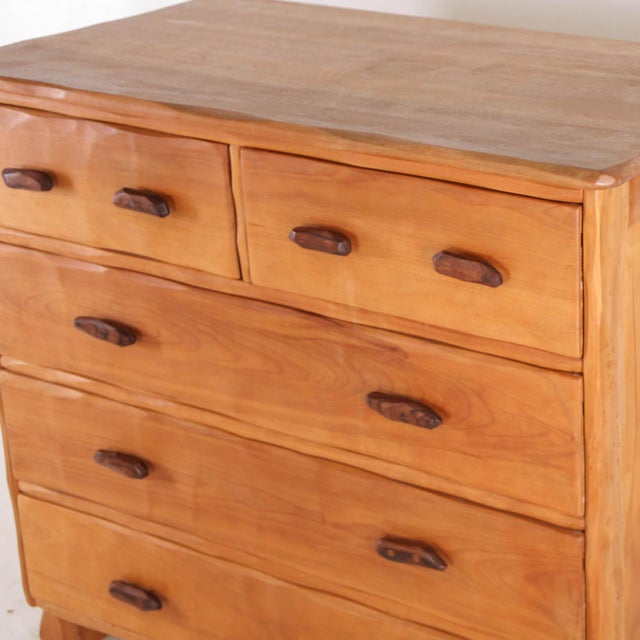 Chest of Drawers in Elm, 1980s For Sale - Image 12 of 16