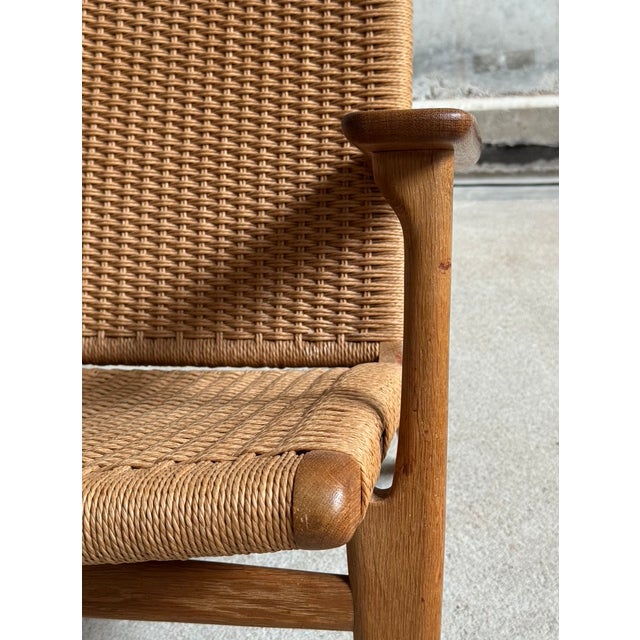 Wood Vintage CH25 Armchair by Hans J Wegner for Carl Hansen & Son, 1950s For Sale - Image 7 of 9