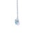 Tiffany and Co. Tiffany & Co. Platinum Soleste Aquamarine & Diamond Necklace 1.00ct 3.88g For Sale - Image 4 of 12