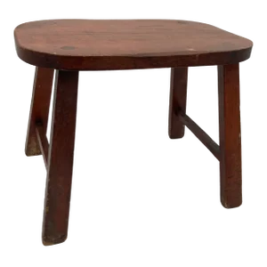 Vintage Farmhouse Style Solid Wood Foot Stool