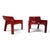 A fantastic pair of Artemide "Vicario" lounge chairs, a striking example of progressive Italian design from the early...