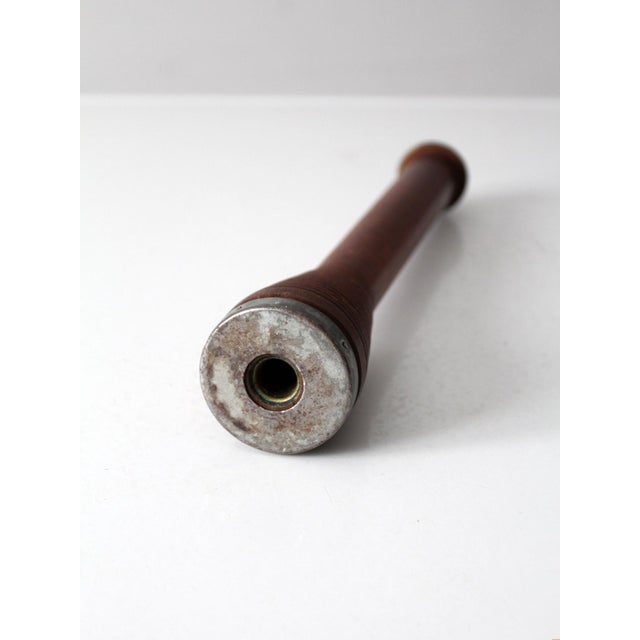 Vintage Wooden Textile Spool For Sale - Image 4 of 8