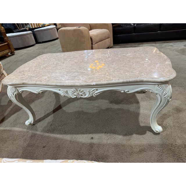French Provincial Acme Furniture Coffee Table For Sale - Image 3 of 4