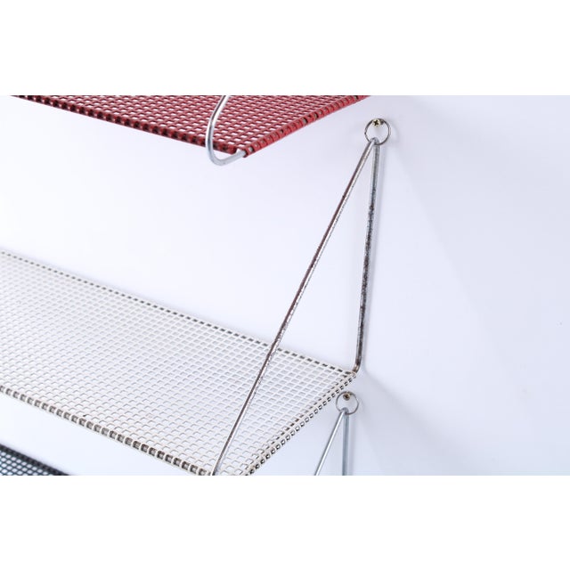 Perforated Metal Wall Racks from Pilastro, 1950s, Set of 3 For Sale - Image 11 of 17
