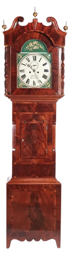 Antique Mahogany 8 Day Painted Face Longcase Clock