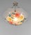 Art Deco Loys Lucha French Art Deco Pendant Light 1930s - Octagonal Pink Rose Enameled Shade For Sale - Image 3 of 16