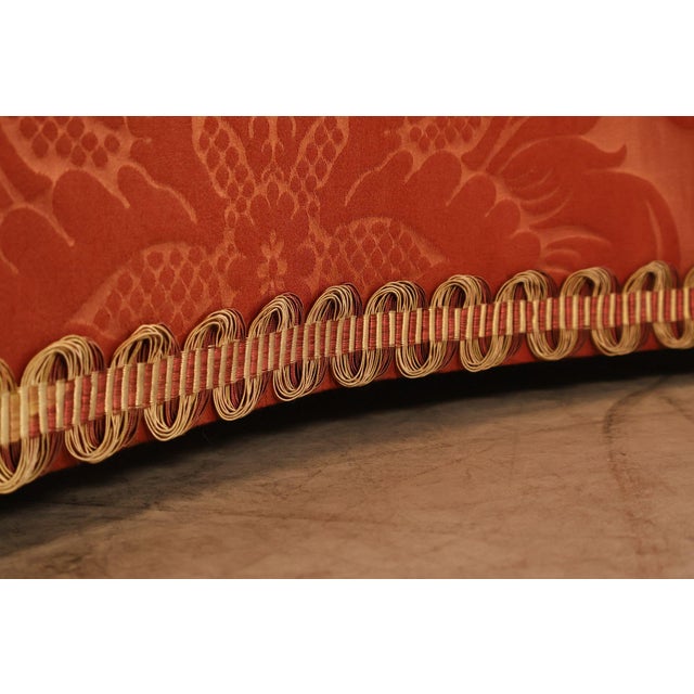 Hickory Chair Company Pair Of Custom Upholstered Silk Damask Sofas For Sale - Image 11 of 18