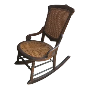 Victorian Walnut and Cane Rocking Chair