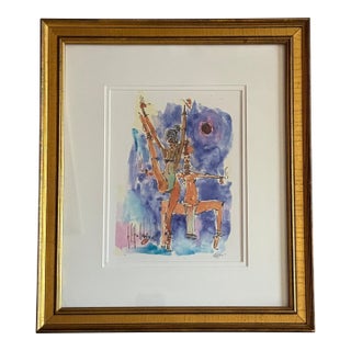 Pas De Deux, an Original Lithograph by Alvin C. Hollingsworth (Alvin Ailey Dance Series) 1985 For Sale