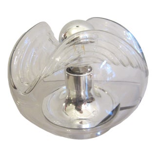 Glass Wave Fortuna Table Lamp by Koch / Loewy for Peill & Putzler For Sale