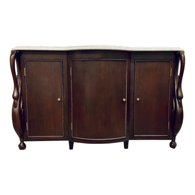 Maitland-Smith Traditional Mahogany Katherine Credenza For Sale
