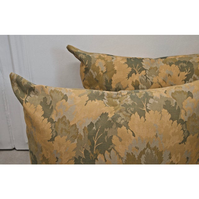 Handmade Upholstery Fabric Pillows a Pair Chairish
