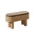 Grace bench in rattan and hr foam by popus editions. Dimensions: w 100 x d 40 x h 52 cm. Materials: rattan, upholstery and...