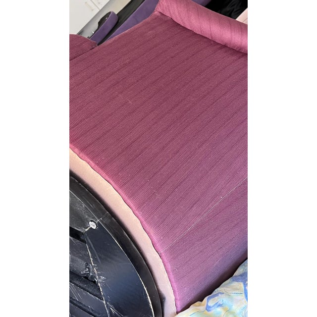 A fabulous Hand made vintage swivel barrel chair made by Swaim Originals of North Carolina. Solid well made structural...