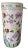 Mid-Century Pink Chinoiserie Hand Painted Floral and Bird Motif Umbrella Stand For Sale