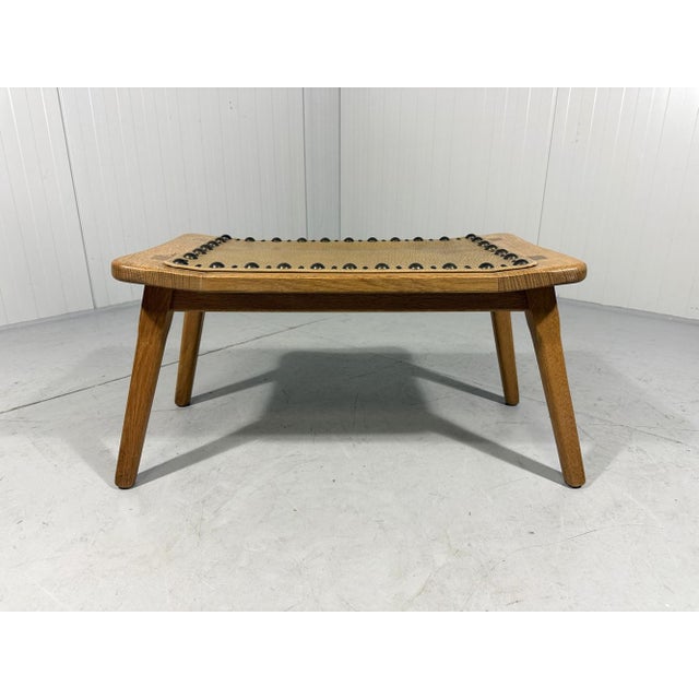 Mid-Century Modern Small Vintage Blond Oak Stool, 1960s For Sale - Image 3 of 16
