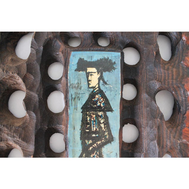 Mid-Century Modern Vintage Print on Wood of a Matador by French Artist Bernard Buffet For Sale - Image 3 of 9