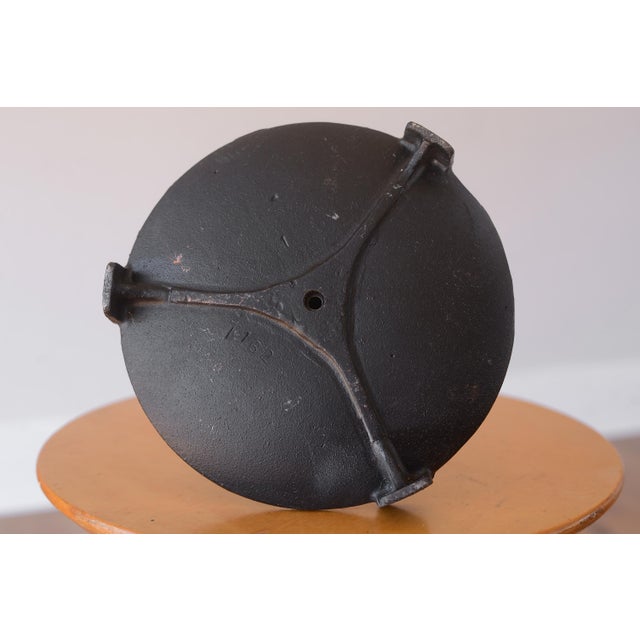 Mid Century Modern Copper & Cast Iron Fireplace Tool Set For Sale - Image 12 of 13