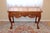 Chippendale 1950s Vintage Mahogany Console Table - Hand-Carved Chippendale Style With Claw Feet & Ornate Details For Sale - Image 3 of 15