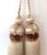 Key Tassels in Taupe - Mocha Color With Satin and Cut Velvet Details For Sale - Image 9 of 12