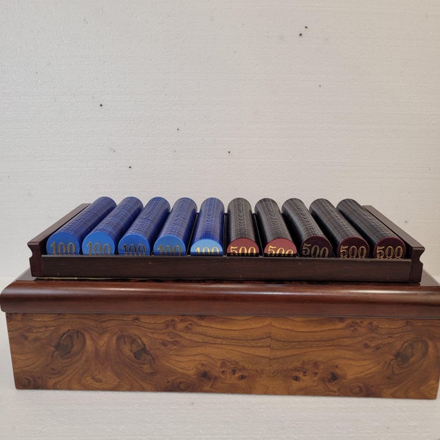 Box of Playing Chips in Acrylic Glass from Dal Negro, Italy, 1980s, Set of 173 For Sale - Image 18 of 18