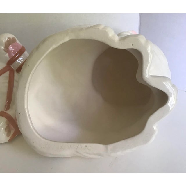 White Vintage Large Porcelain Kitty Cat Figurines - a Pair For Sale - Image 8 of 9