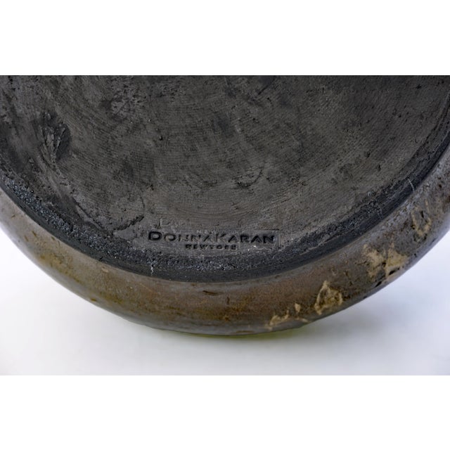 Ceramic Late 20th Century Modern Glazed Pottery Vases in Earth Tones Donna Karan New York - Set of Two For Sale - Image 7 of 13