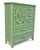 Henry Link Faux Bamboo 5-Drawer Chest – Gumdrop Green For Sale - Image 4 of 8