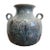 French Enameled Earthenware Vase from Puisaye For Sale