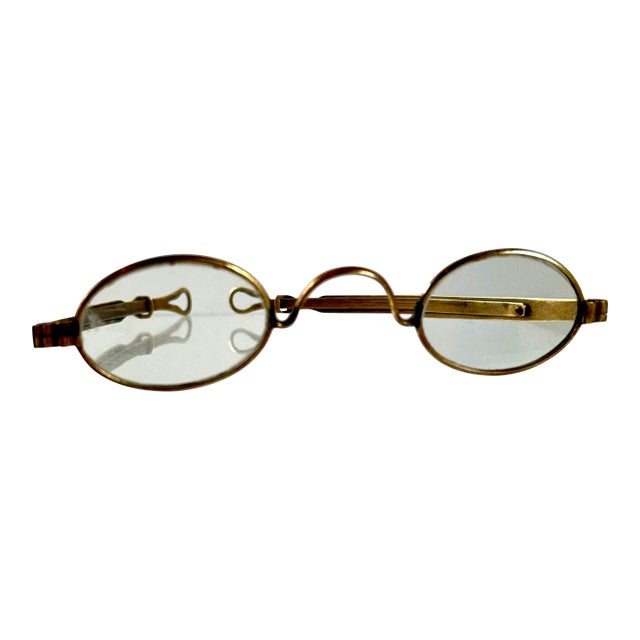 Historical Civil War Era Brass Frame Ladies Magnifying Glasses For Sale