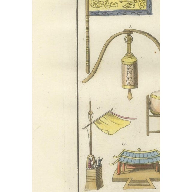 Ferrario, Chinese Military Equipment, 1815, Hand-Colored Engravings, Set of 2 For Sale - Image 15 of 18