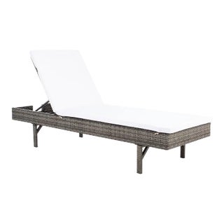 Cam Sunlounger - Gray Brown/White For Sale