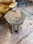 Art Deco Vintage Marquetry Wood Inlay With Mother-of-Pearl Hexagonal Side Table For Sale - Image 3 of 8