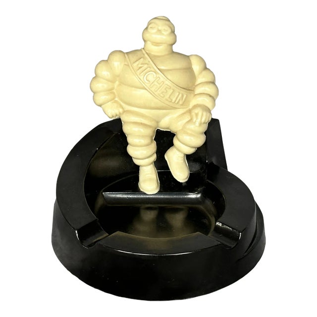Vintage Bakelite Michelin Man Bibendum Ashtray For Sale