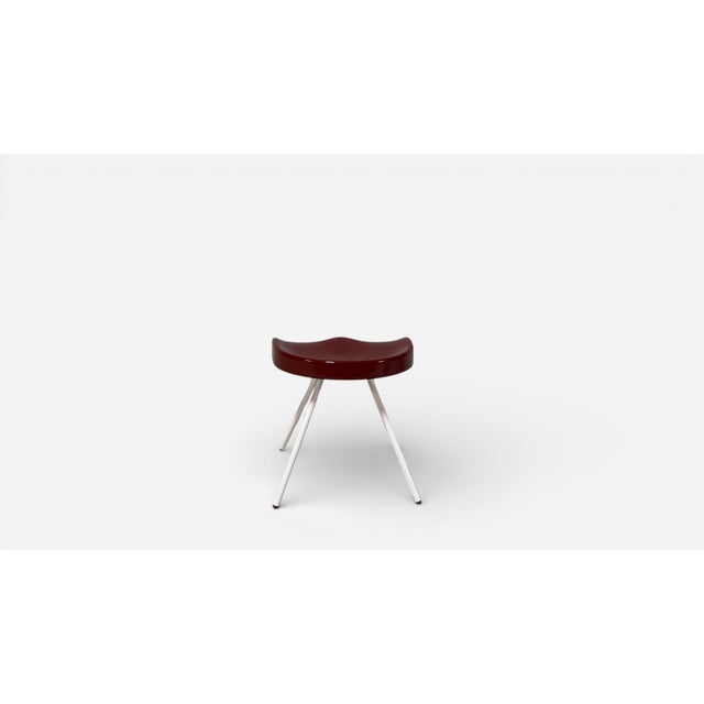 Limited edition Tabouret 307, designed by Jean Prouvé in 1951. Reissued for the Vitra x G Star Raw collaboration in 2011....