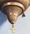 Antique Greek Orthodox Byzantine Brass Sanctuary Vigil Oil Lamp, 1920 For Sale - Image 3 of 12