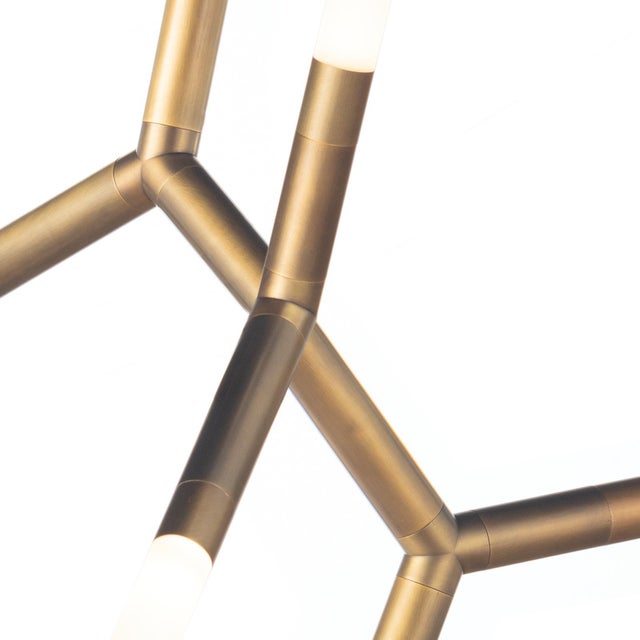 Not Yet Made - Made To Order Regina Andrew Traveler Steel Chandelier, Natural Brass For Sale - Image 5 of 7