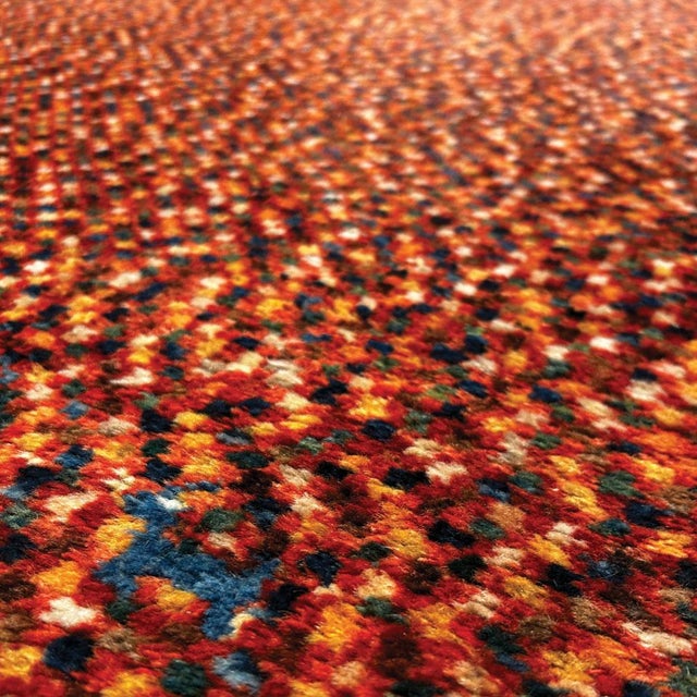 Art Deco Style Rug in Handwoven Wool, 1950s, in Flawless conditions. Designed 1920 to 1949