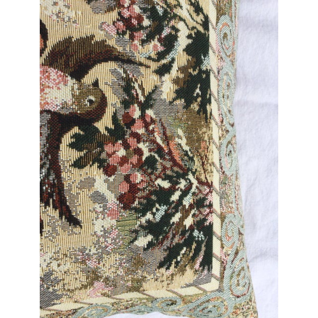 This pillow pictures two love birds surrounded by leaves and flowers, it creates a romantic feel to any room. It is a...
