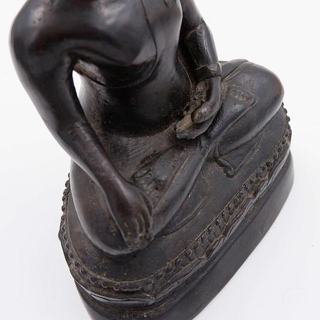 Buddha Calling the Earth to Witness Bronze For Sale - Image 13 of 15