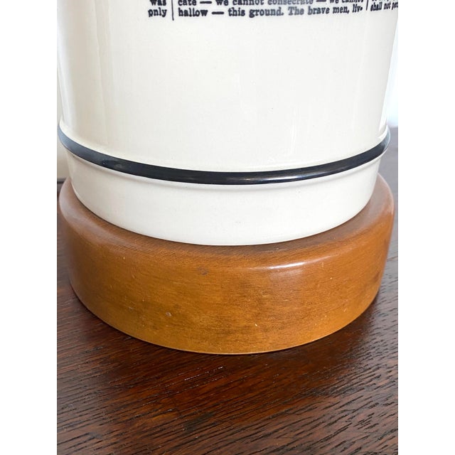 1940s Mid-Century Forslund Gettysburg Address Lamp For Sale - Image 11 of 13